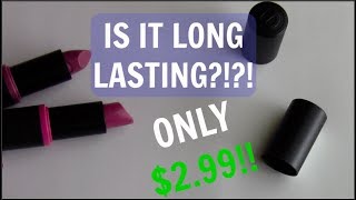 ESSENCE LONGLASTING LIPSTICK REVIEW