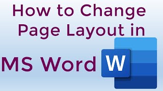 How to Change Page Layout in Word