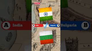 India 🆚 Bulgaria. Countries Comparison. #shorts