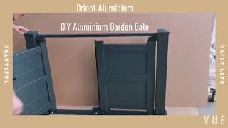 French Market DIY Aluminium Swing Gate For Home, Garden