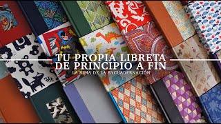 Haz tu propia libreta de principio a fin. La rima de la encuadernación. Paso a paso.