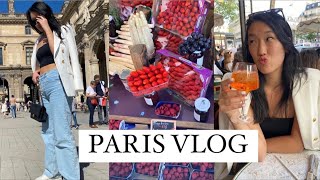 PARIS VLOG | marche vernaison flea market, luxembourg gardens + exploring the city