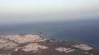 Lanzarote airport takeoff