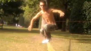 Semi-nude "Drunken Style" Slackline