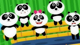 Five Little Pandas | Nursery Rhymes | Kids Song | Baby Rhymes