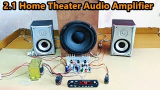 How To Make  2.1 Home Theater Audio Amplifier Using TDA2030 Board | Part-2 | POWER-GEN