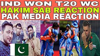 Pak Hakim Sab On INDIA WON T20 WC 2024 | Pak reaction