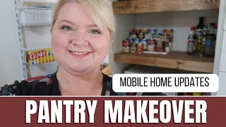 Mobile Home Updates | Pantry Makeover | DIY Pantry Shelving | Small Kitchen Storage Solutions