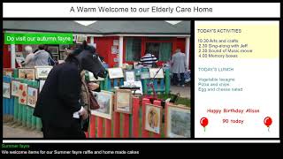 Digital signage for care homes and day care centres with Repeat Signage software