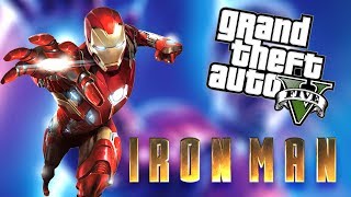 Playing GTA 5 as IRON MAN | AVENGERS EndGame Suit (All IRON MAN POWERS)