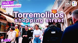 Torremolinos shopping street, Andalusia | spain walking tour, 4K Walking Tour | Torremolinos 2024