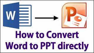 How to Convert Word Document file To Powerpoint Presentation।।