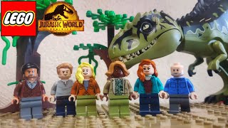 Lego Jurassic World Dominion Giganotosaurus & Therizinosaurus Attack Minifigures | Mark7 Studios