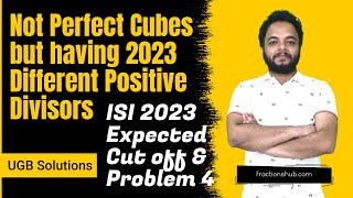 Problem 4 (UGB), Cut off, ISI, BMath & BStat 2023 Subjective  Solution, Indian Statistical Institute