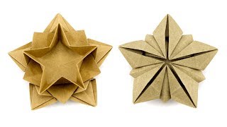 Origami Star Bowl Tutorial (Masoud Hosseini) - Paper Kawaii