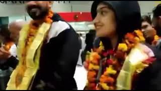 Kashmiri Wushu Star Sadia Tariq Gets A Hero's Welcome At New Delhi