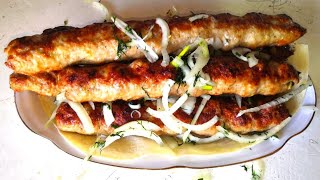 Люля-кебаб на Мангале по Кавказски/Lulya kebab in Caucasian