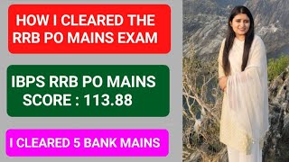 How did I prepare for RRB PO MAINS ✅️🔥 RRB PO MAINS STRATEGY 🎯 #rrbpo #sbipo #ibpspo