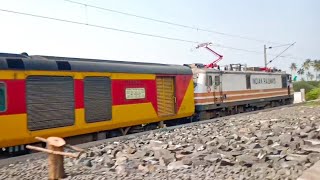 Furious !!! CHENNAI AHMEDABAD Express Overtakes SAURASHTRA JANTA at Golvad