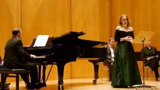 Alexandra Sherman sings B. Britten "Sweet Polly Oliver"; "Early one morning"