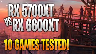 AMD RX 5700 XT vs RX 6600 XT | 10 Game Benchmark Test and Gameplay