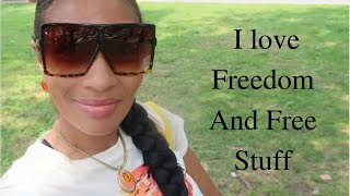 VLOG Day: Saturday Celebration Freedom Day and free stuff | A day in the life with no mask