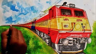 Yesvantpur - Barmer AC Express Sketching // Enjoy the generator car humming as background music