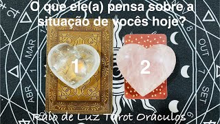 🧙🏻‍♂️O que ele(a) pensa sobre a situação de vocês hoje?#tarotonline #espiritualidade ✨✨✨✨✨