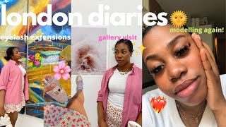 london diaries *modelling again!|gallery visit|eyelash extensions*