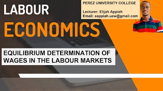 Equilibrium Wage Determination and Minimum Wage Legislation