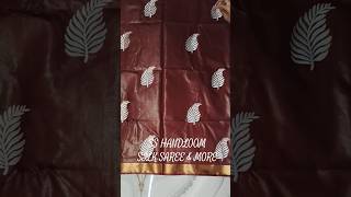 Pure Tussar Munga Silk with Embroidery Work Saree#shorts#saree#fashion#beautiful#silk#india#new#fyp