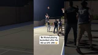 Bo Nickal really played basketball after his KO T UFC 290 🤣 #bonickal #ufc #mma