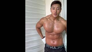 top naked man young Asian hunk great body show off