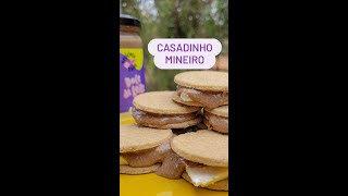 CASADINHO MINEIRO PARA DIETA - Queijo Minas com Doce de Leite e Biscoito