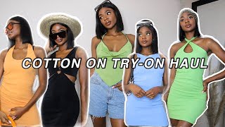 COTTON ON SUMMER TRY-ON HAUL | summer outfit ideas + styling summer outfits & pieces | Ruth Folarin