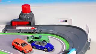 Pista de masini Majorette Creatix Porsche Experience Center cu 5 masinute