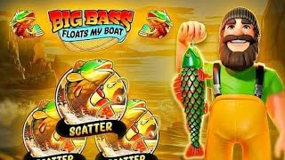 I bought 4x $25,000 bonus buys on Big Bass Floats my Boat slot