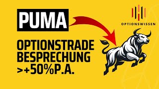 Short Put auf PUMA Aktien: Erfolgreich Optionen Traden lernen! mehr als 50% p.a.! Genau erklärt