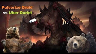 Diablo 4 - Uber Duriel vs Pulverize druid Season 2