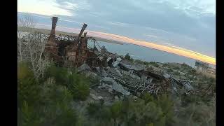 NEW JERSEY FISH FACTORY.   A BOAT RIDE AT THE OLD STINK HOUSE #fyp #shorts #fpv