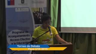 IV JORNADA TORNEO DE DEBATE UTA PACE 2015 -TEMA 12