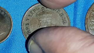 British India George v coins 1/12 anna 1917, 1/4 anna 1919 1929 1930, 1 anna 1912 1928, 2 anna 1918