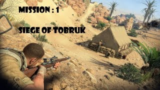 Sniper Elite 3 Gameplay Walkthrough Part 1(Siege of Tobruk) - Afrika