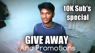 Thanks for 10,000 subscribers 🔥⚡| Give Away | Earning | Promotions | Revealed