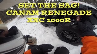 Settin the Sag! Motovlog On Canam Renegade 1000XXCR