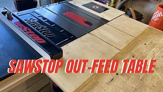 How I Made My Out-Feed Table For My SawStop Contractor Saw