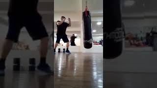 treino no saco de pancada!!!