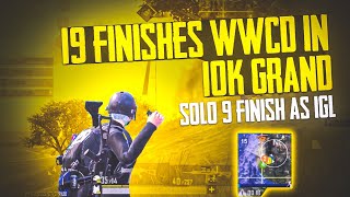 19 FINISHES WWCD IN 10K GRAND | SOLO 9 FINISH GAMEPLAY | BGMI TOURNAMENT | iPHONE 12 | SHiKHAR444