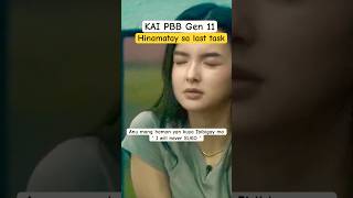 KAI PBB Gen 11 HINIMATAY TASK #youtubeshorts #fyp #viralshort #viralshorts #youtubeshort #pbbgen11