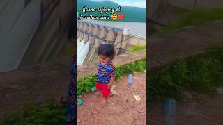 Kanna enjoyed at dam#song#telugu#dance#nature#enjoy#srisailamdam#love#travel#shortvideos#shortsfeed